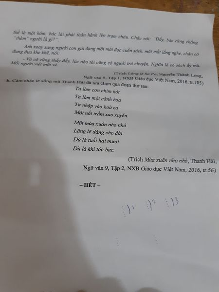 Đề thi Văn vào 10 Đồng Nai 2022